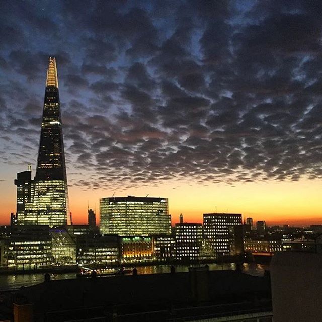 Christmas party venues in london with a view of the Shard