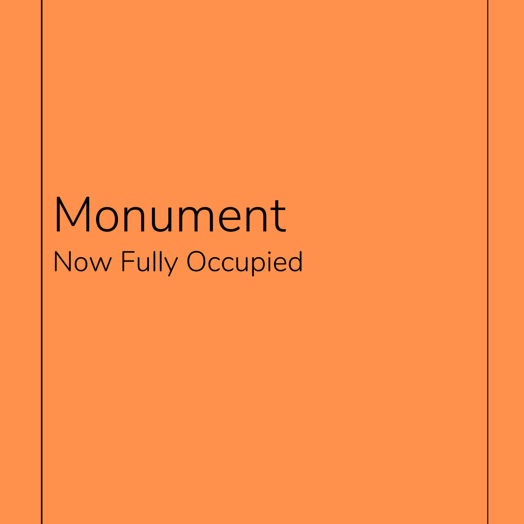 Monument Is Now Fully Occupied